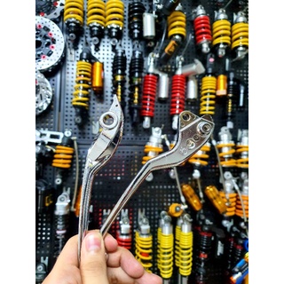 Tay thắng zin si inox, click vario, ab