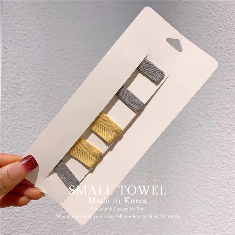 Set 5 kẹp tóc dệt kim hoạ tiết hoạt hình dễ thương thời trang dành cho bé gái