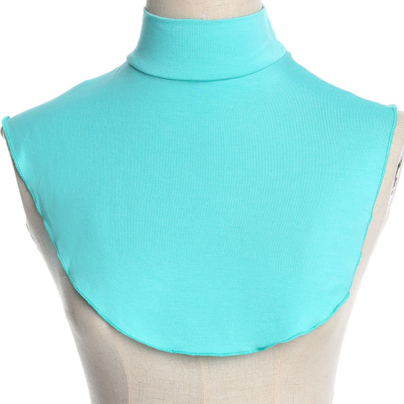 Khăn Trùm Đầu Kiểu Hồi Giáo Cổ Lọ Màu Trơn Cho Nữ