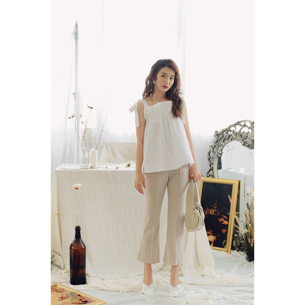25 STUDIO Quần ống loe lửng cạp cao Flare Pants