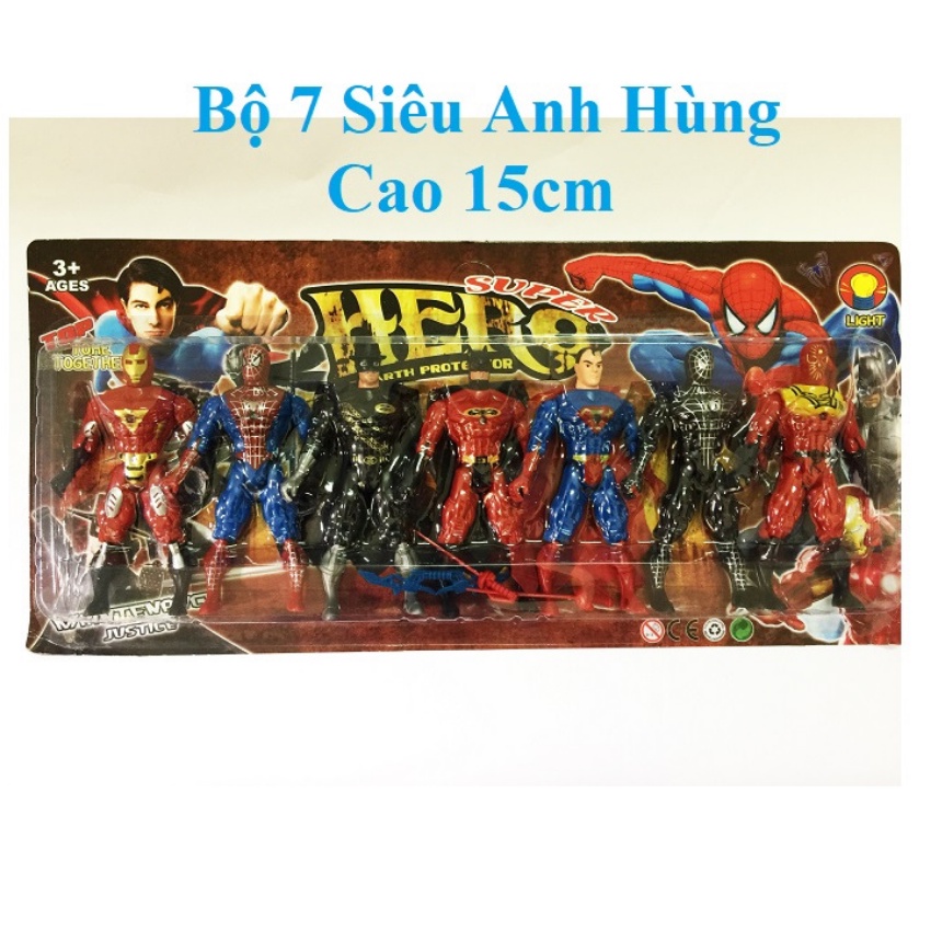 Đồ Chơi Mô Hình Siêu Anh Hùng, Siêu Nhân Đa Dang Nhân Vật, Nhựa Cao Cấp Và Đèn Led Siêu Sáng - MEOMEOSHOP2021