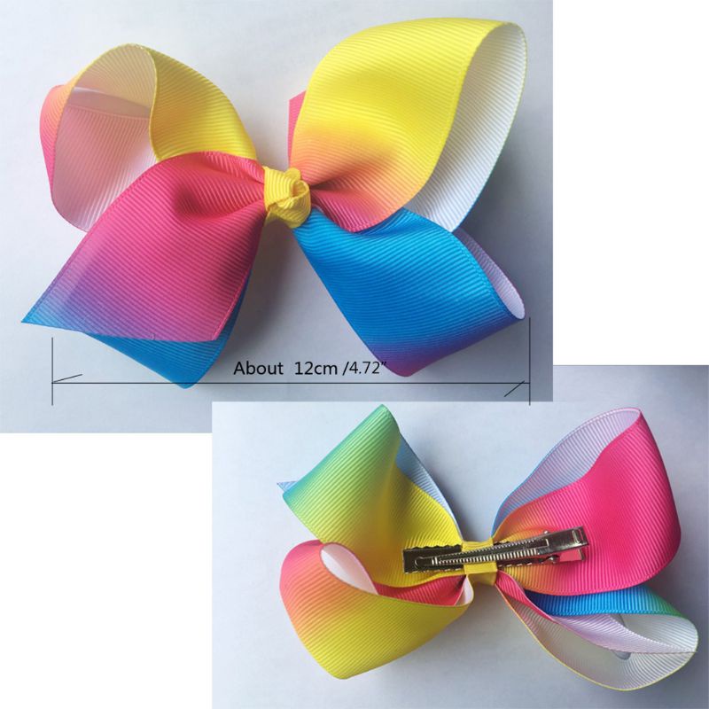 Chân Váy Xòe Tutu Nhiều Lớp Màu Cầu Vồng Kèm Kẹp Cá Sấu Xinh Xắn Cho Bé Gái