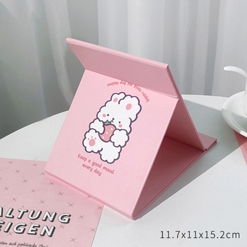 [Hàng mới về] Gương Trang Điểm Để Bàn Có Thể Gấp Gọn Họa Tiết Hoạt Hình Dễ Thương