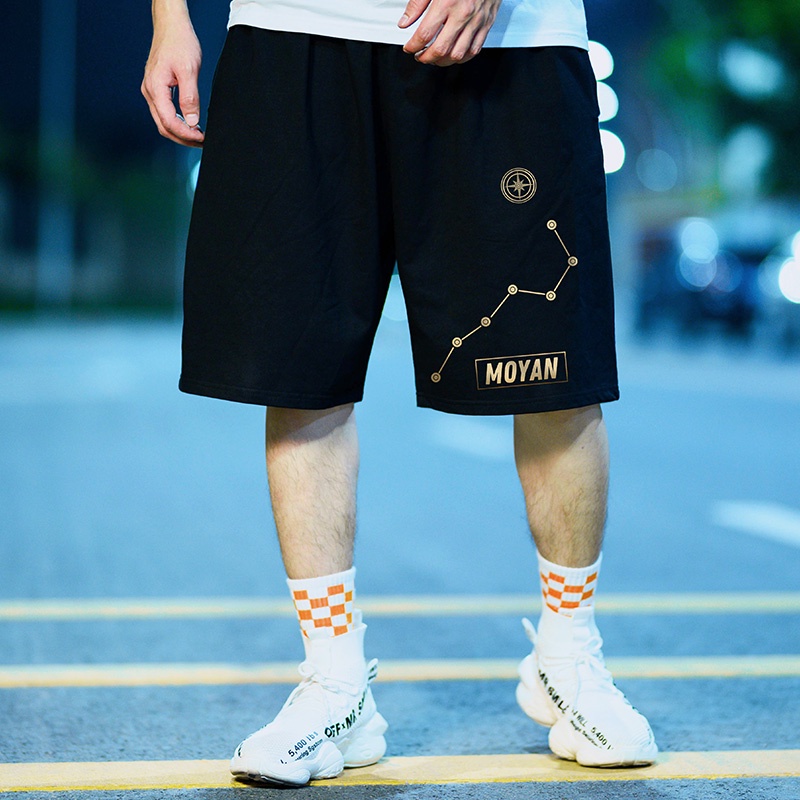 Quần Short Thể Thao Dây Rút Ống Rộng Co Giãn size Lớn M-8XL Phong Cách Hàn Quốc Cho Nam Bermudas