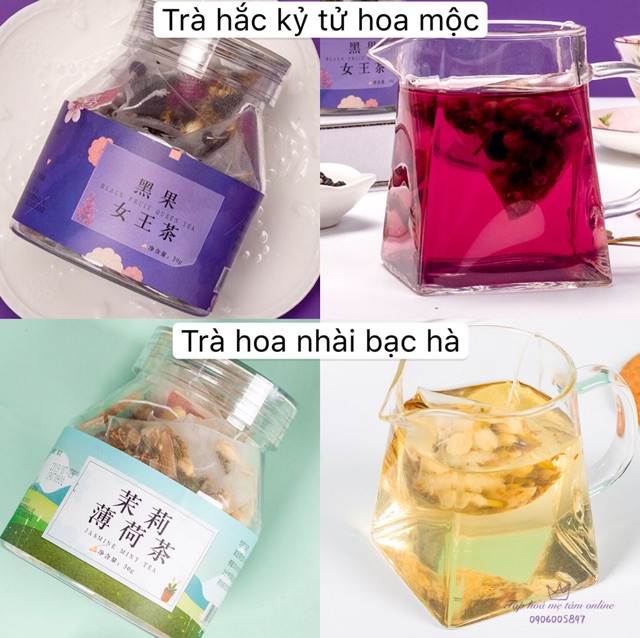 Trà hoa túi lọc hoa hồng hoa cúc hoa nhài táo tàu | BigBuy360 - bigbuy360.vn