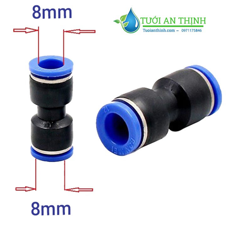 10 Nối nhanh thẳng ống 8mm