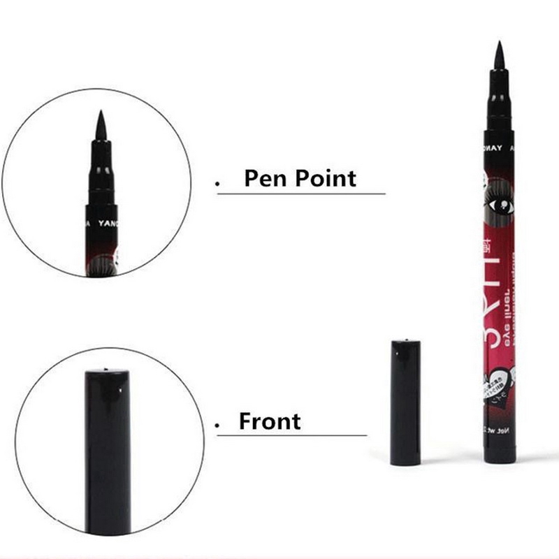 YANQINA Bút kẻ mắt 36h Cair Anti Air Warna Hitam