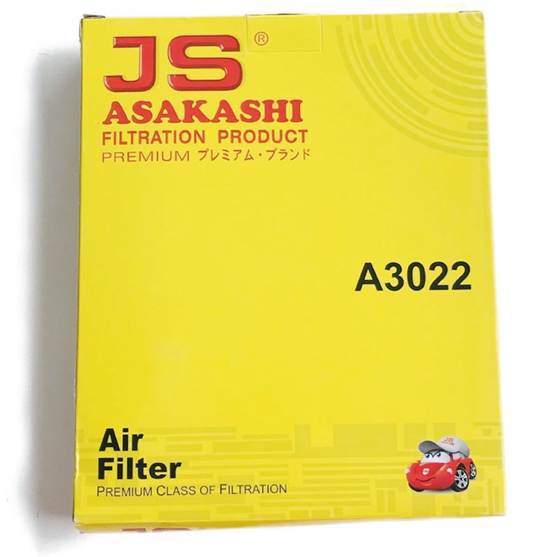 Lọc gió động cơ A3022 JS Asakashi dành cho xe Mitsubishi Outlander 2.0 và 2.4 2015, 2016, 2017, 2018, 2019, 2020, 2021 M