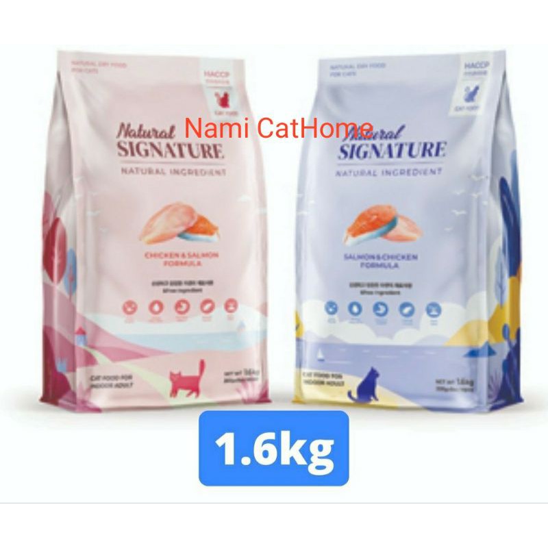 Hạt khô Thức Ăn Mèo Natural Signature Hàn Quốc 1.6kg