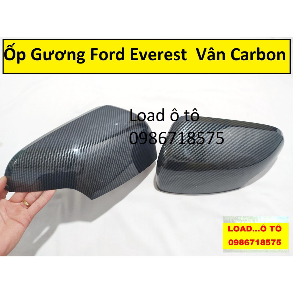 Ốp Gương Ford Everest 2022-2018 Vân Carbon Cao Cấp