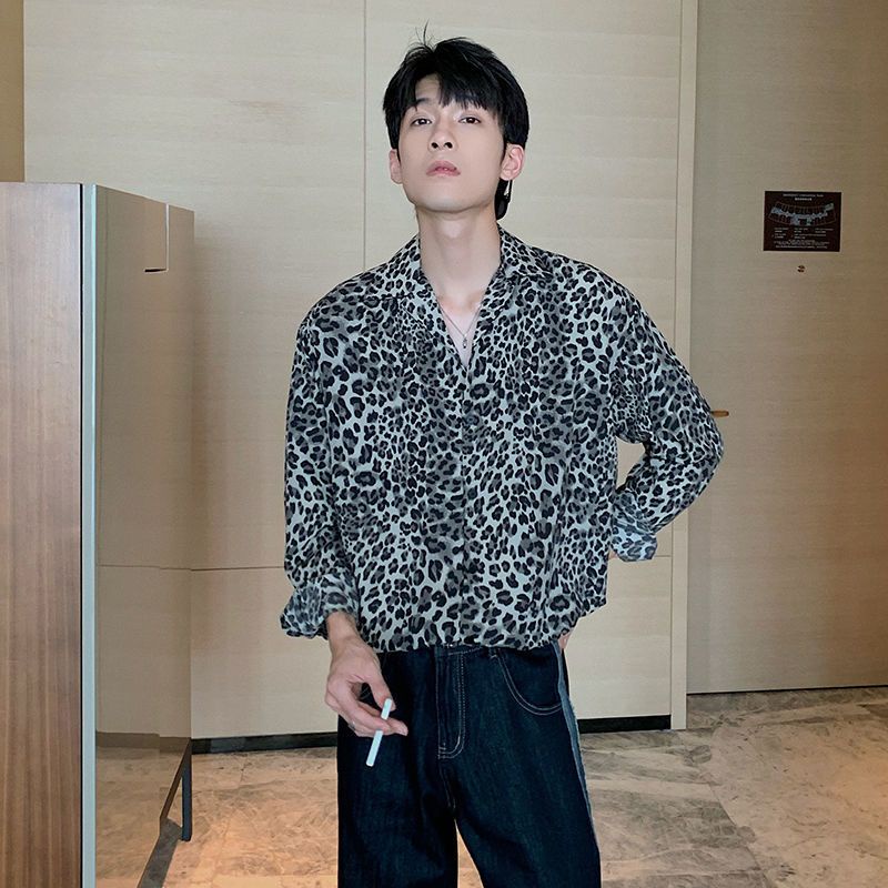 Áo Sơ Mi Hàn Quốc Nam Nữ Hoạ Tiết Da Báo Bad Boy