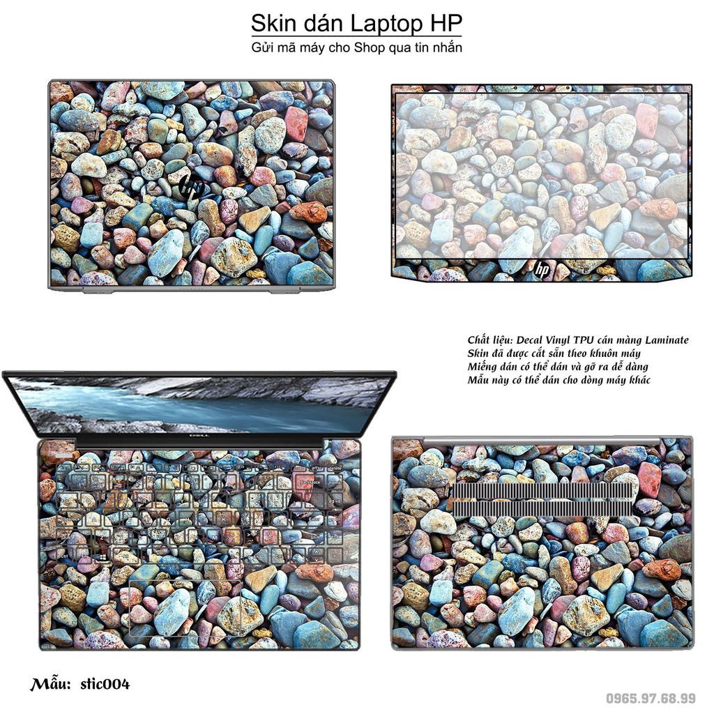 Skin dán Laptop HP in hình Hoa văn sticker (inbox mã máy cho Shop)