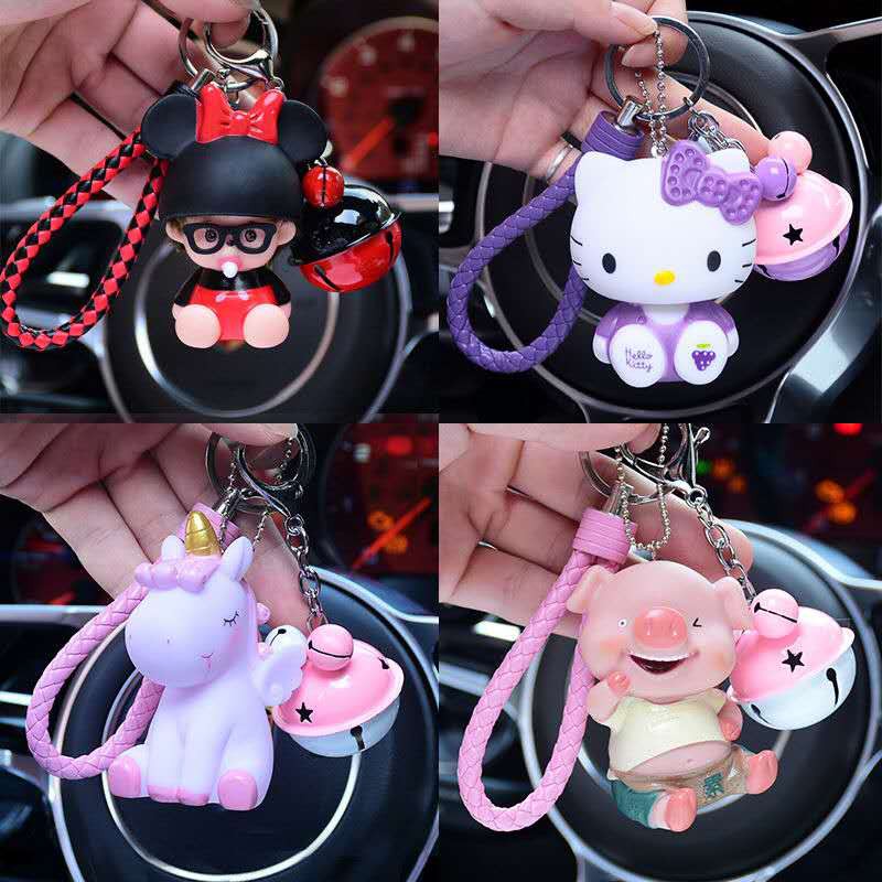 Móc Chìa Khóa Hình Hoạt Hình Sáng Tạo Phong Cách Hàn Quốc Dành Cho Cặp Đôi