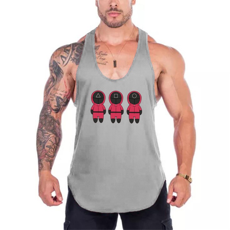 Áo ba lỗ thể thao nam phối lưới khô nhanh