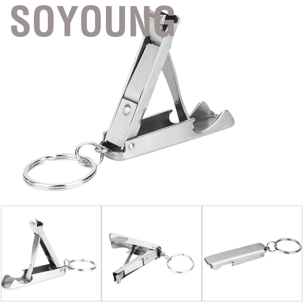 Dụng Cụ Cắt Móng Tay 2 Trong 1 Đa Năng Bằng Thép Không Gỉ