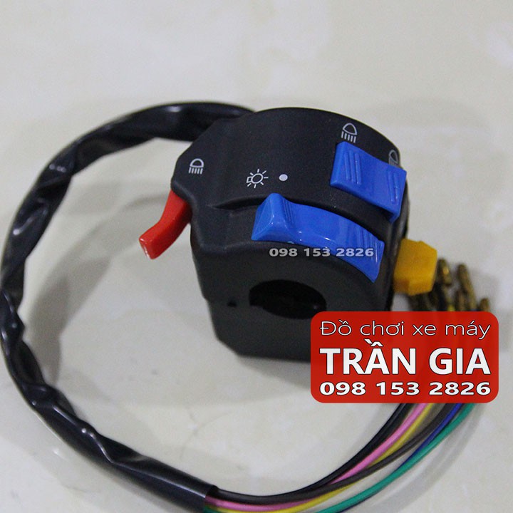Bộ công tắc xe máy kiểu Fz - Cùm công tắc Fz gắn được nhiều loại xe