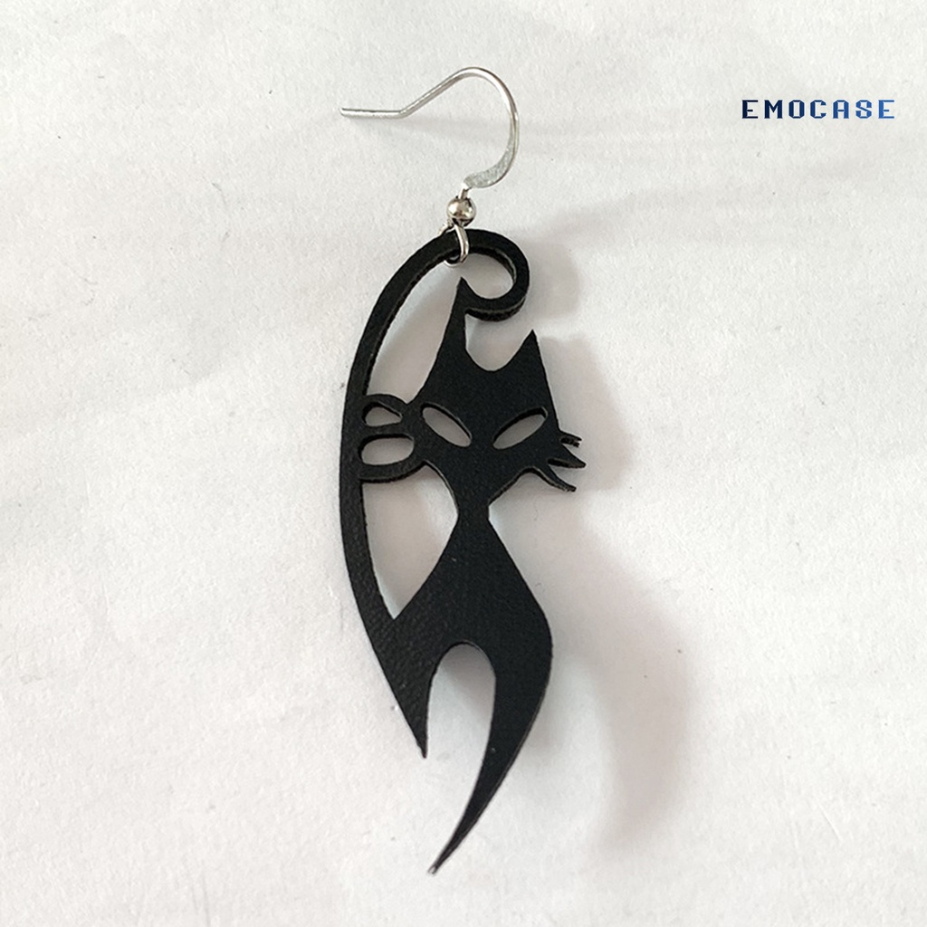1 Đôi Khuyên Tai Hình Mèo Đen Đáng Sợ