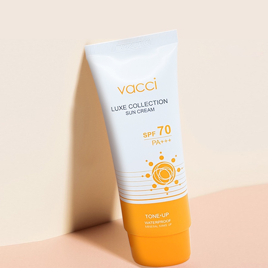Kem chống nắng nâng tông da SPF 70 PA+++ Vacci Sun Cream
