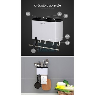 KỆ DỤNG CỤ NHÀ BẾP CÓ MÓC TREO KHĂN ECOCO 9269