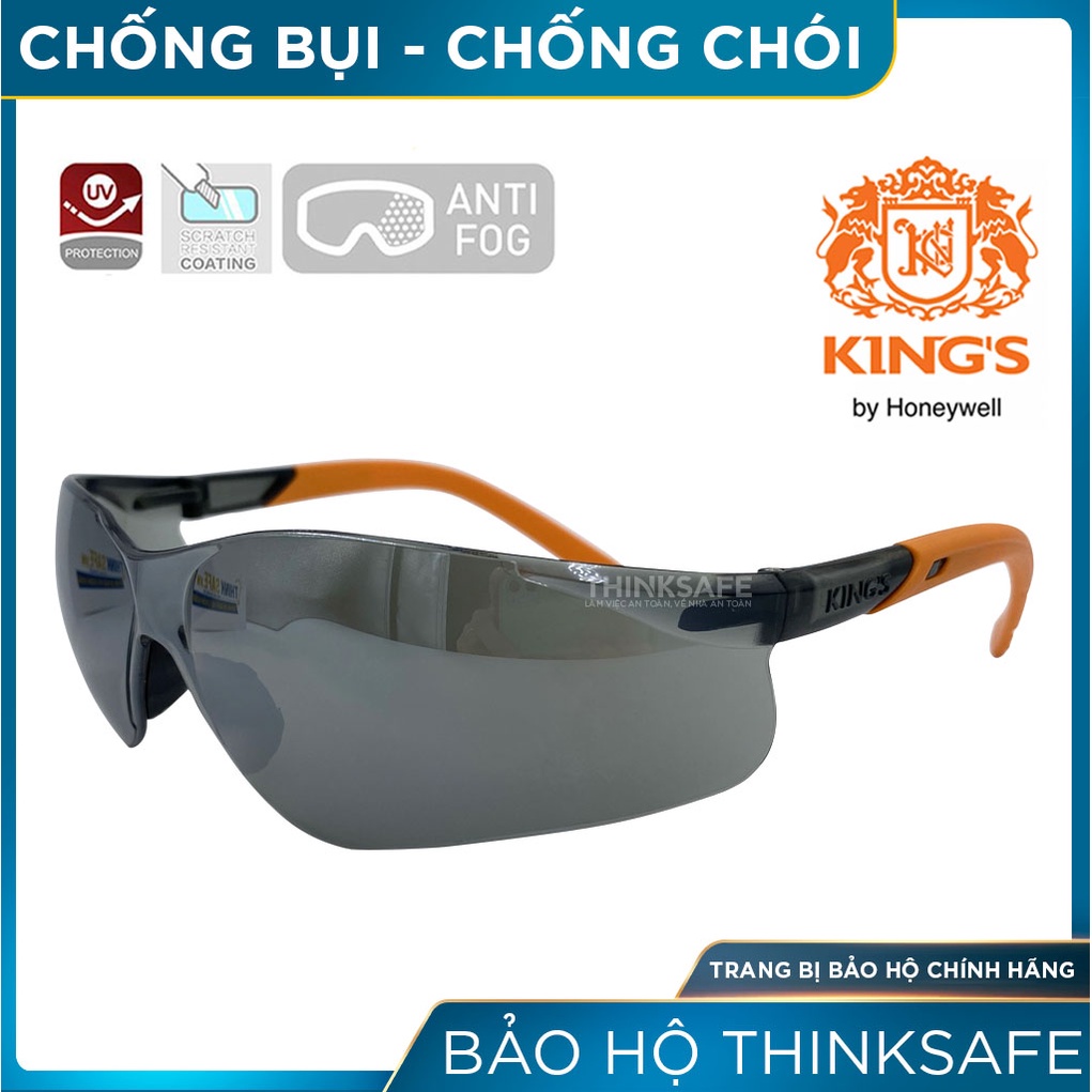 Kính bảo hộ King's Thinksafe, mắt kính chắn bụi đa năng, chống tia uv, dùng khi đi đường, lao động, bảo vệ mắt - KY2224