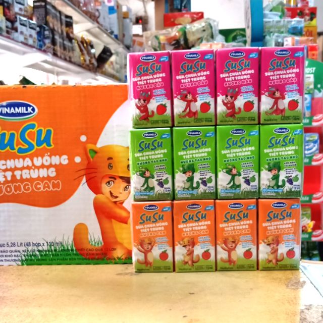 Sữa chua uống SUSU 110ML x 48 hộp.