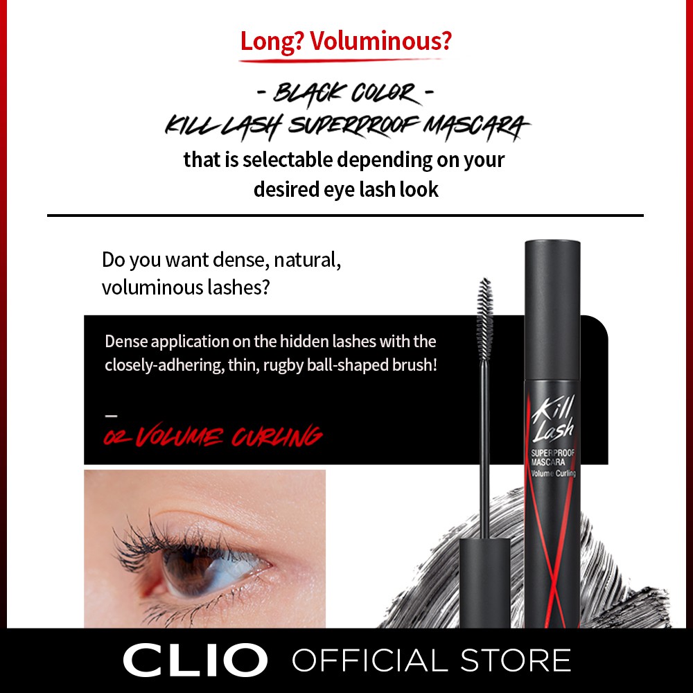 Mascara Clio chuốt mi trang điểm chống nước tiện lợi 7g | BigBuy360 - bigbuy360.vn