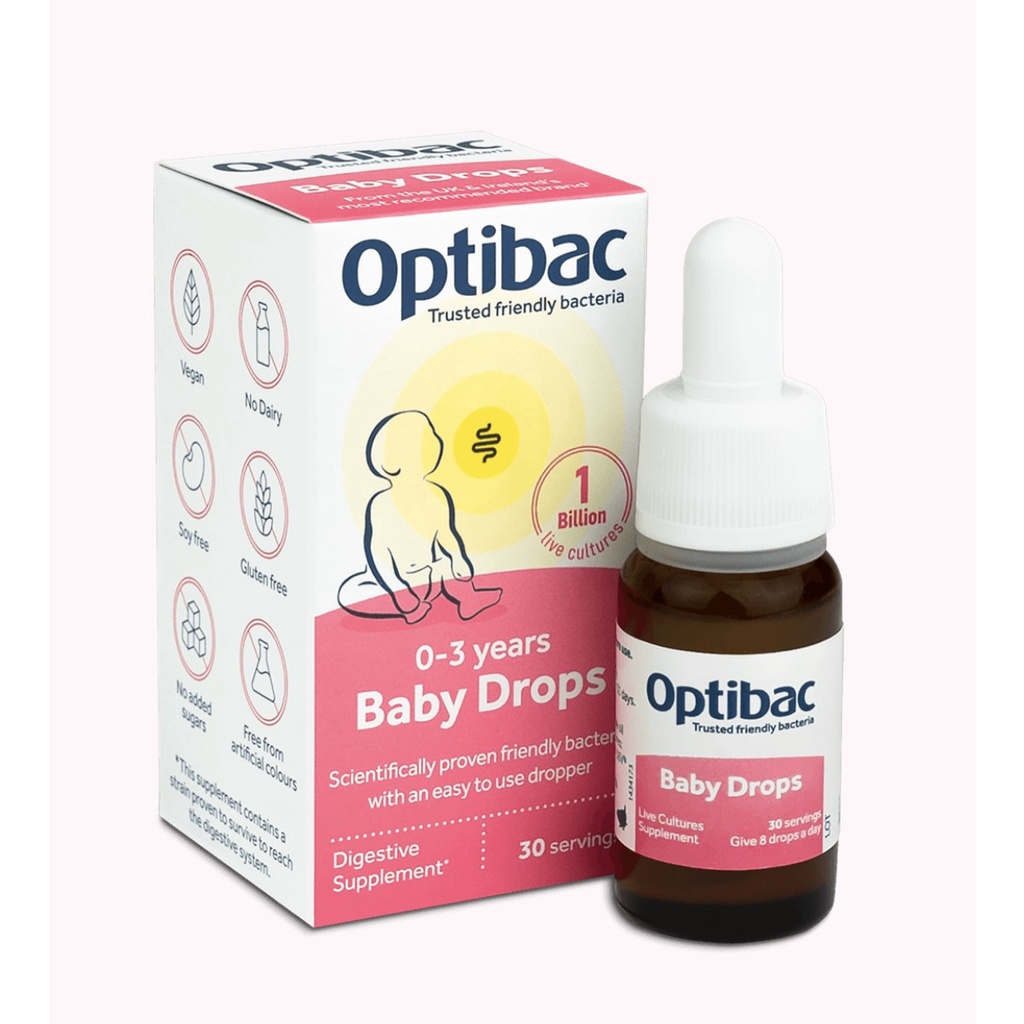 Men vi sinh Optibac Baby Drops  dạng giọt 10ml