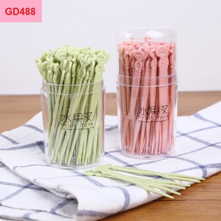 Set Dĩa , Xiên Hoa Quả Bằng Nhựa GD488