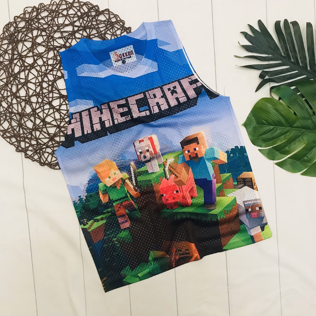 Áo 3 lỗ lưới Minecraft