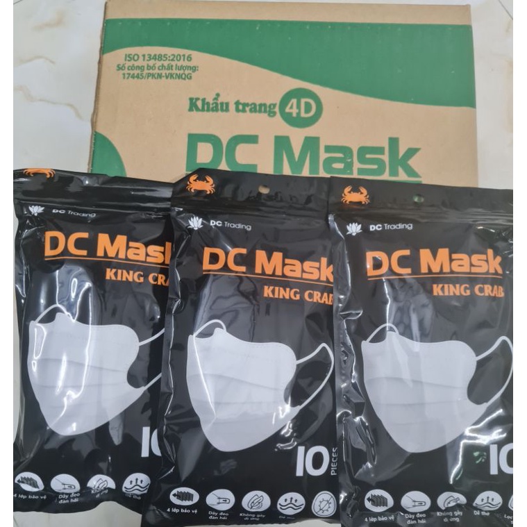 Khẩu Trang Kinh Cua Dc Mask (Thùng 200 Chiếc Màu Trắng)