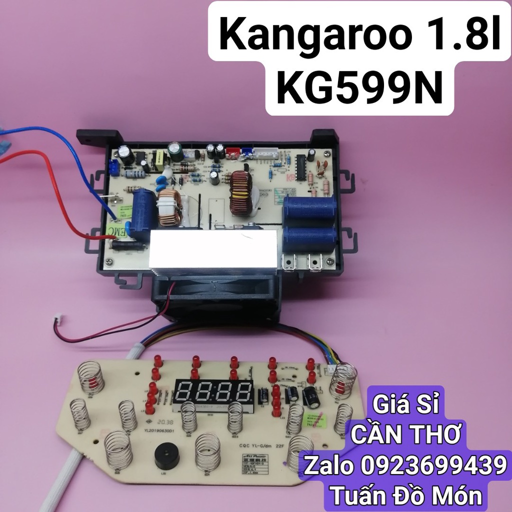Mạch nguồn/phím cảm ứng nồi cơm điện cao tần Kangaroo 1.8 lít KG599N linh kiện phụ tùng chính hãng