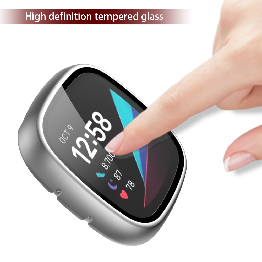 Ốp Lưng PC + KíNh CườNg LựC BảO Vệ MàN HìNh Cho Fitbit Versa 3