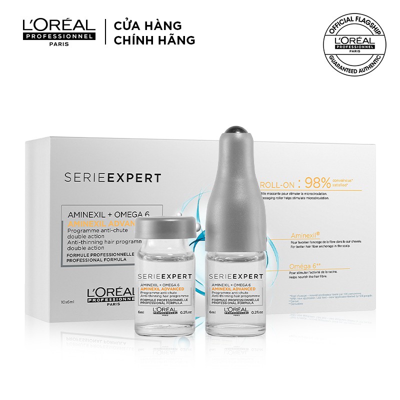 [Mã COSPPD05 giảm 10% đơn 400K] Tinh chất giảm rụng tóc L'Oréal Professionnel Serie Expert Aminexil Advanced 10x6ml