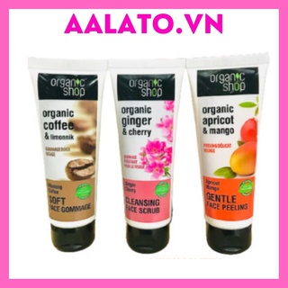 Tẩy da chết mặt Nga Organic shop Organic coffee & powder