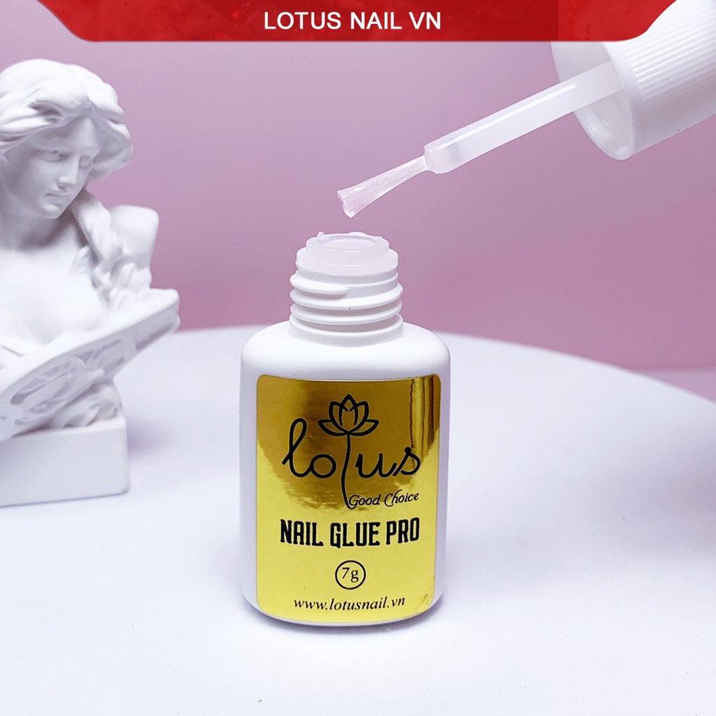 Keo dán móng, nail glue Lotus Pro siêu chắc 7g