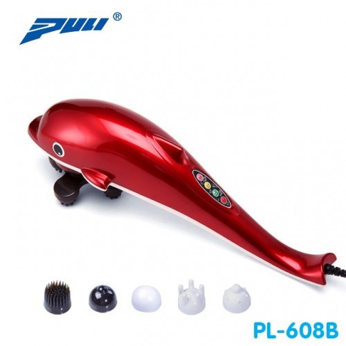 Máy massage cầm tay cá heo 6 đầu PULI PL-608B Điện tử  | OKbuy