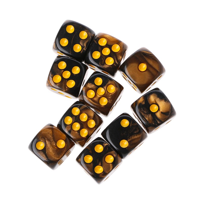 Set 10 viên xúc xắc đồ chơi cao cấp độc đáo 12mm