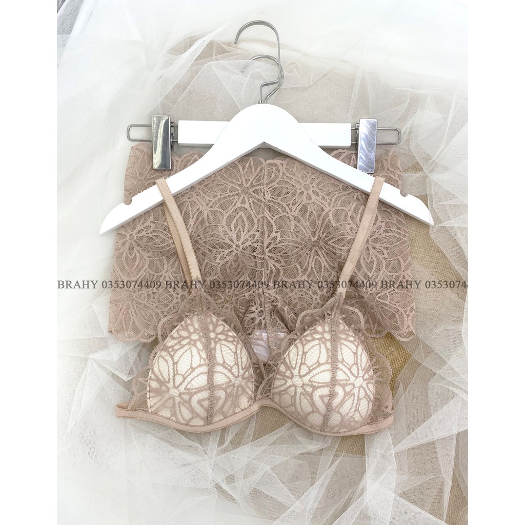 [CHE TÊN] Đồ lót nữ thiết kế sexy vải ren cao cấp mềm mại BRAHY 103