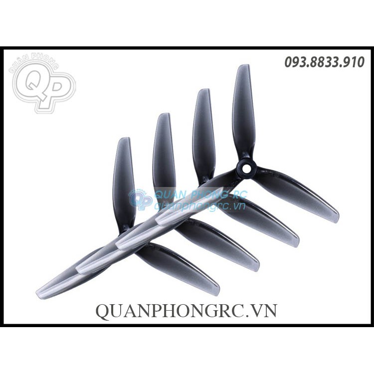 Cánh 3 Lá HQProp Ethix S5 5 Inch Polycarbonate Propellers (2 Cặp)