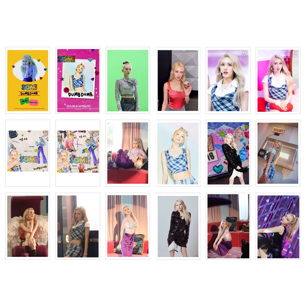 [Ép Lụa] Lomo Card 27 Ảnh JEON SOMI - Dumb Dumb