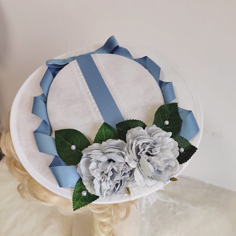 Mũ Rộng Vành Đính Hoa Thời Trang Hè Xinh Xắn Cho Nữ