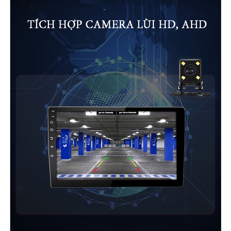 Bộ màn hình liền camera 360 cho xe HUYNDAI I10- man hinh oto, camera hành trình xe ô tô, đồ chơi trang trí xe hơi