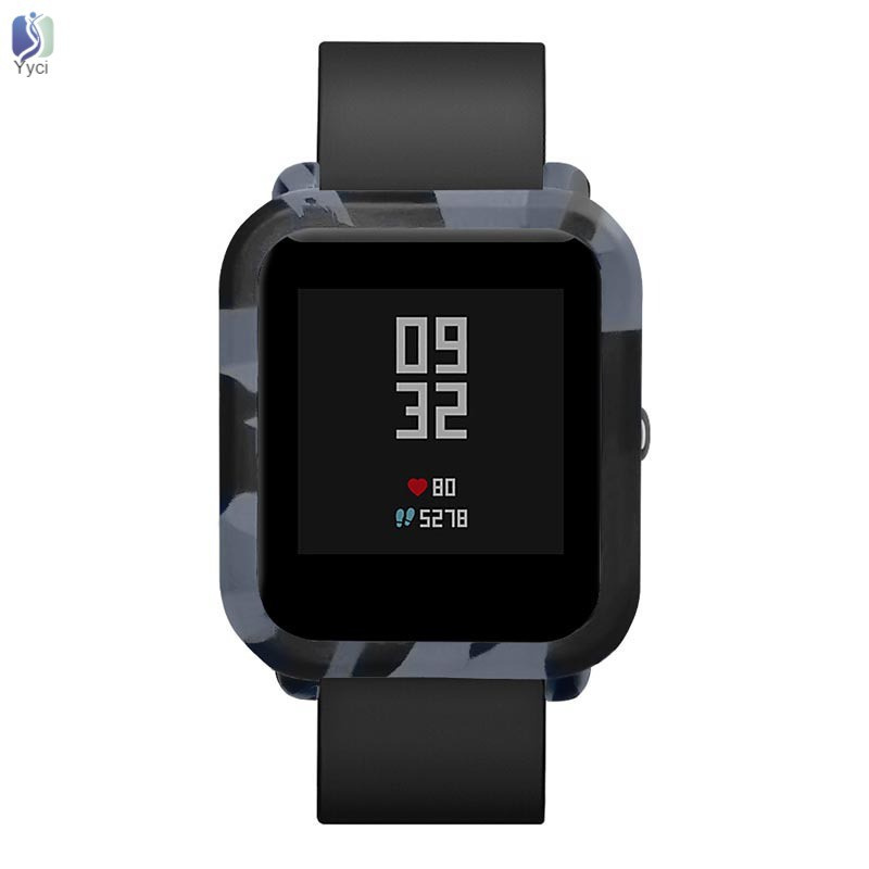 Yy Slim Frame Silicone Case Cover Protect Shell Bumper Case for Huami Amazfit Bip Younth Watch @VN