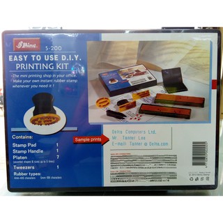 Dấu Ghép Chữ Và Số Shiny Priting Kit S200