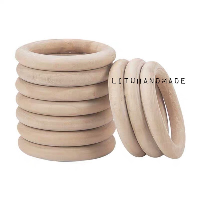 Lục Lạc Vòng Gỗ Sồi Làm Đồ Chơi Cho Bé | 70mm