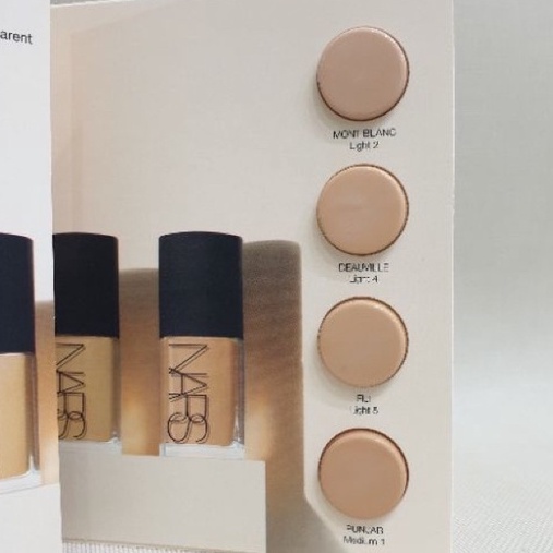 Set Kem Nền Nars sheer glow Foundation Simple 4 ô