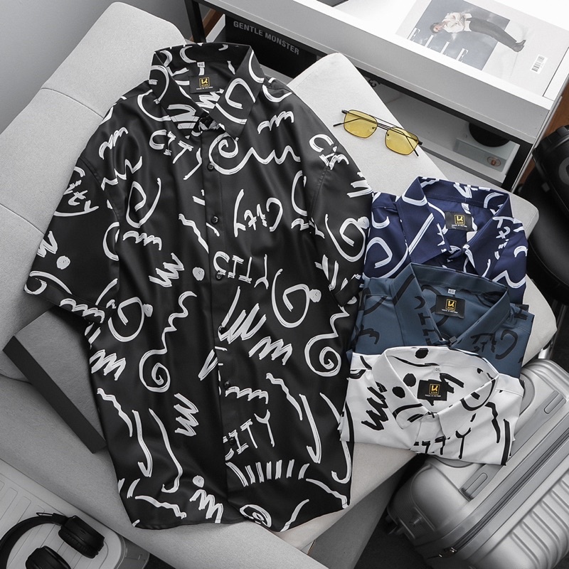 Áo sơ mi nam hoạ tiết đẹp Bigsize < 125kg