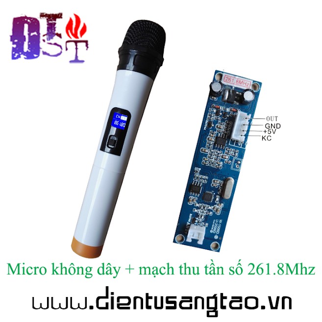 ✅ [RẺ NHẤT VIỆT NAM] ⚡ Micro không dây + mạch thu tần số độ chế micro không dây loa kéo