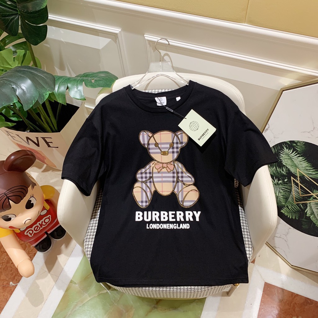 Áo phông nữ BURBERRY tay lỡ form rộng UNISEX -cotton 100% co giãn 4 chiều