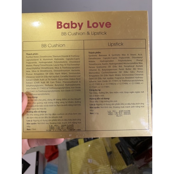 Combo phấn son Baby Love cty Olic chính hãng 100%